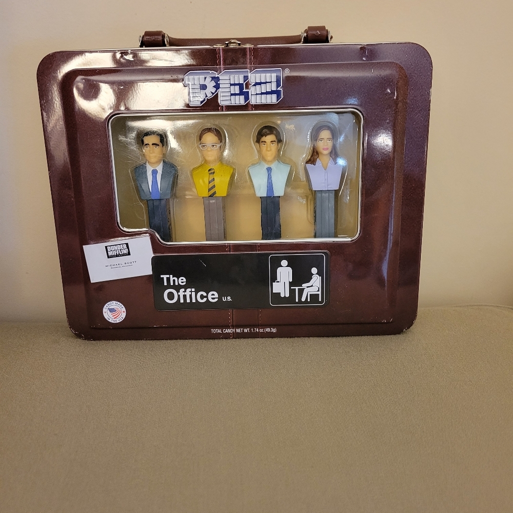 The Office Pez Dispenser in Metal Case